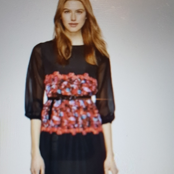 Sarah Stevenson Red Poppy Dress - Picture 2 of 4